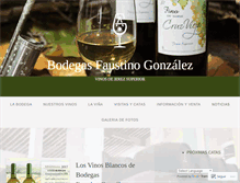 Tablet Screenshot of bodegasfaustinogonzalez.com